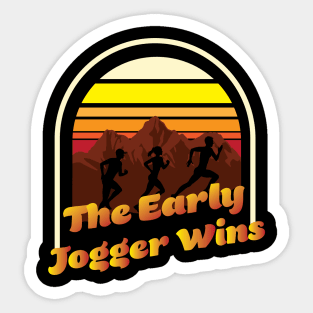 Funny Marathon Running and Cross Country Trail Runner Sticker